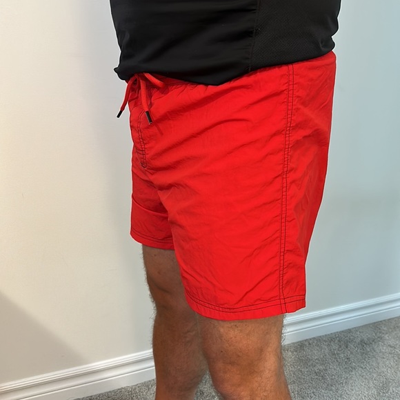 Red men’s Diesel swim short - Picture 3 of 7